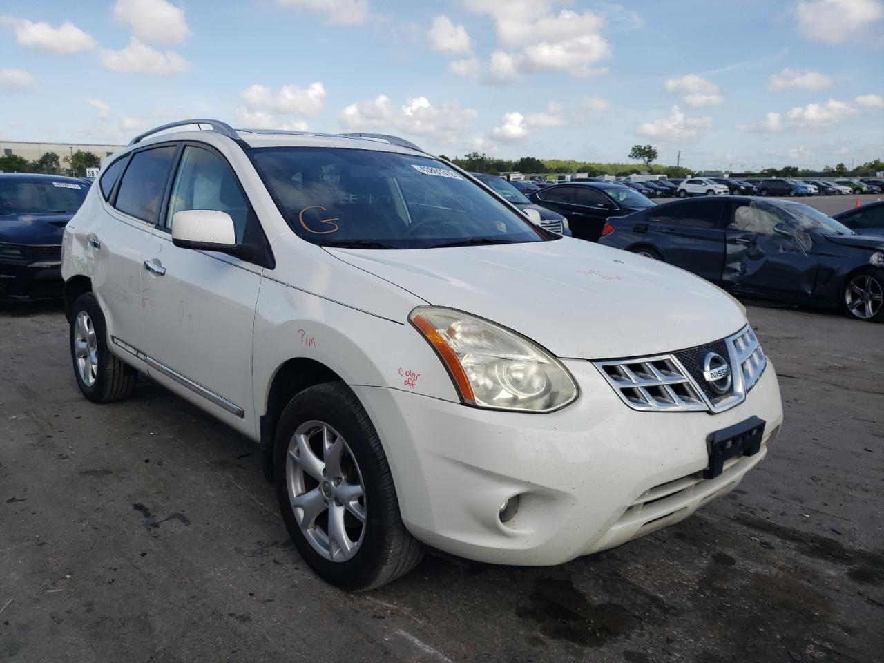 NISSAN ROGUE S 2011 with VIN JN8AS5MT1BW188967 - Photo from auction