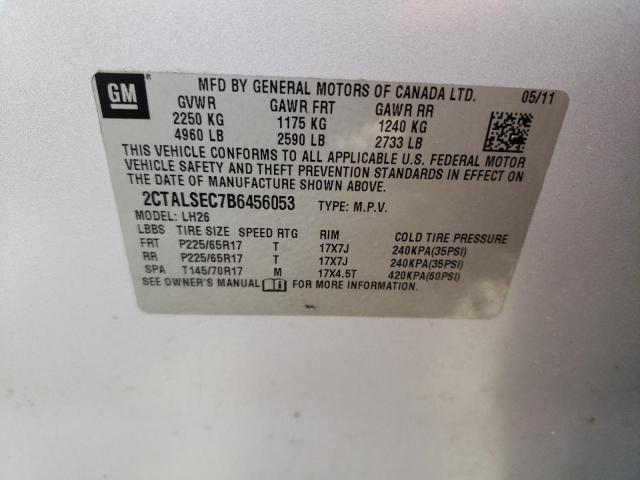 Photo 10 from auction – 2011 GMC TERRAIN SL with VIN 2CTALSEC7B6456053