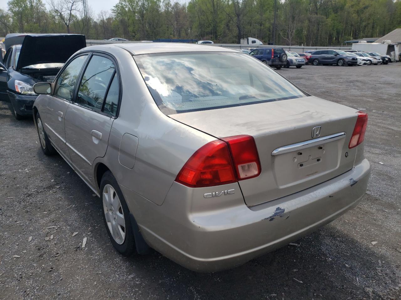 Photo 3 from auction – 2001 HONDA CIVIC EX with VIN 1HGES25701L075817