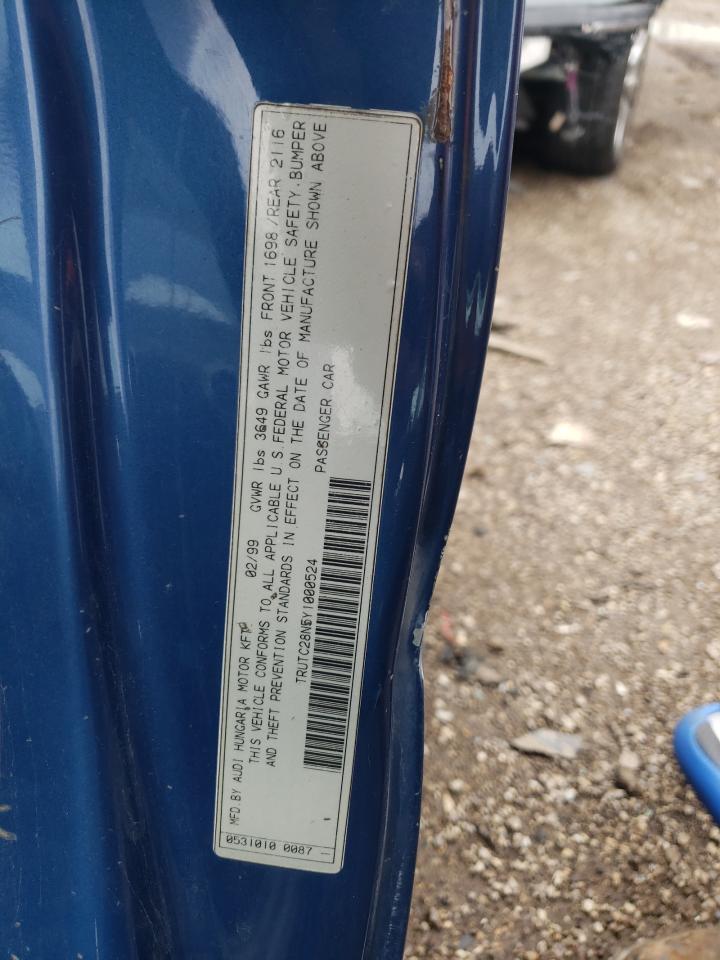 Photo 10 from auction – 2000 AUDI TT with VIN TRUTC28N5Y1000524