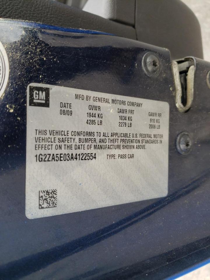 Photo 10 from auction – 2010 PONTIAC G6 with VIN 1G2ZA5E03A4122554
