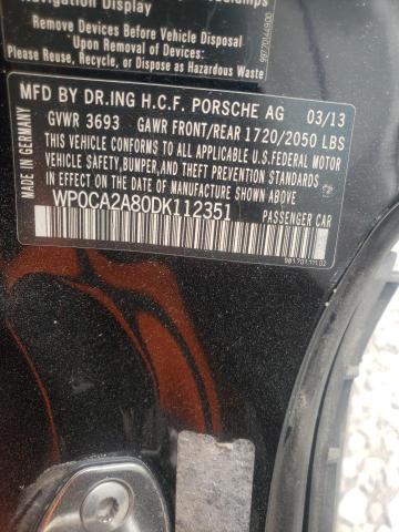 Photo 10 from auction – 2013 PORSCHE BOXSTER with VIN WP0CA2A80DK112351
