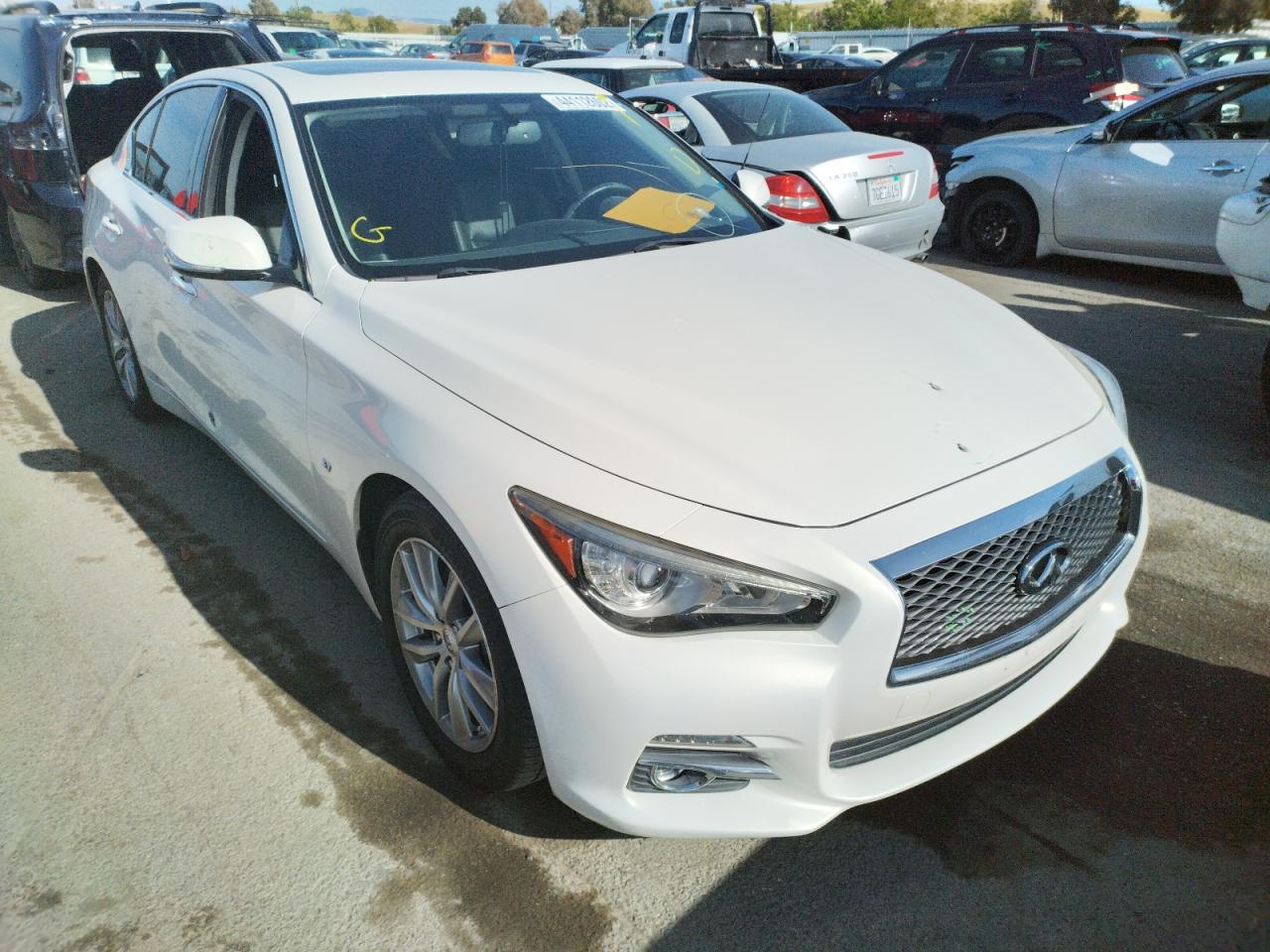 INFINITI Q50 BASE 2015 with VIN JN1BV7AP7FM354309 - Photo from auction