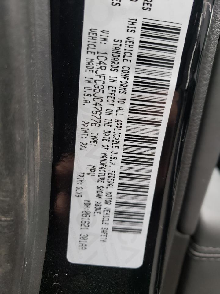 Photo 10 from auction – 2018 JEEP GRAND CHER with VIN 1C4RJFCG5JC476776