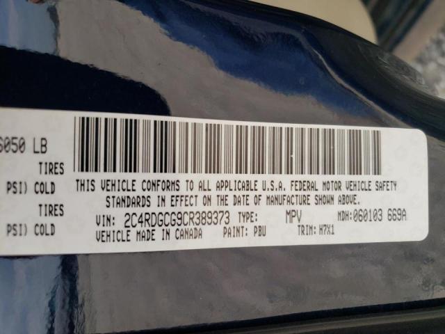 Photo 10 from auction – 2012 DODGE GRAND CARA with VIN 2C4RDGCG9CR389373