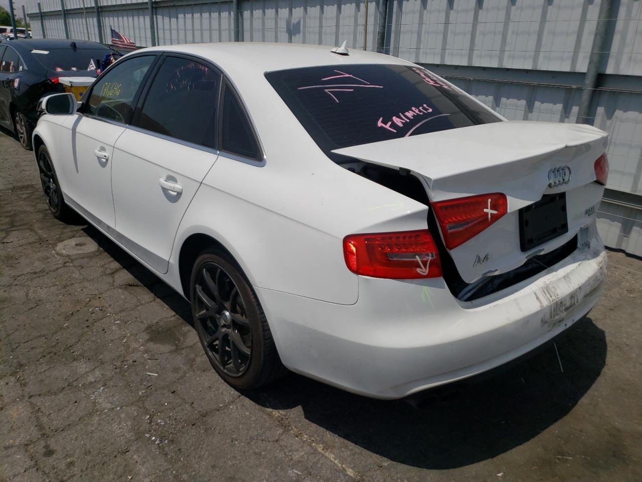 Фото 3 с аукциона – 2013 AUDI A4 PREMIUM с VIN WAUBFAFL6DA051627