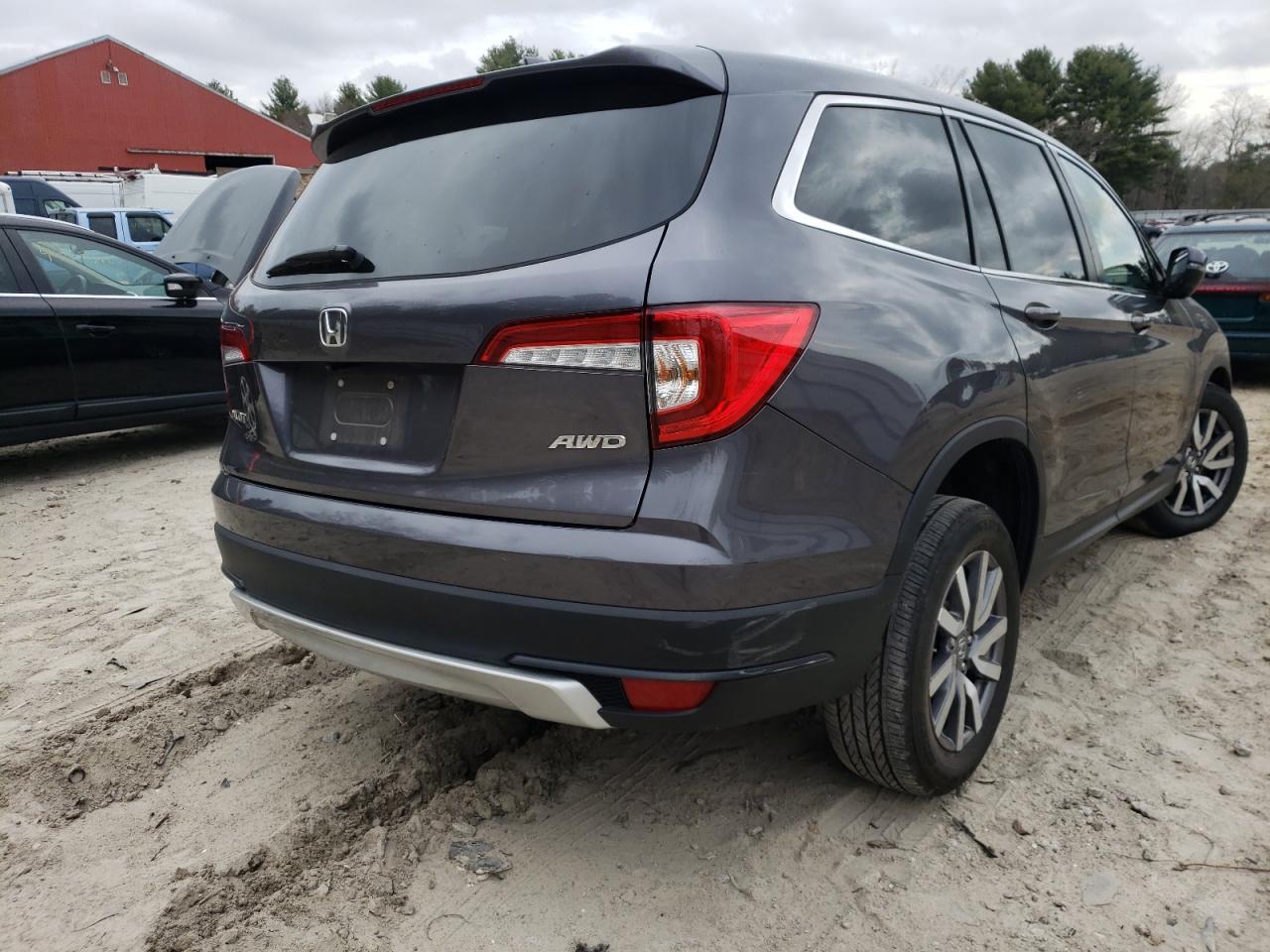 Photo 4 from auction – 2020 HONDA PILOT EX with VIN 5FNYF6H34LB037139