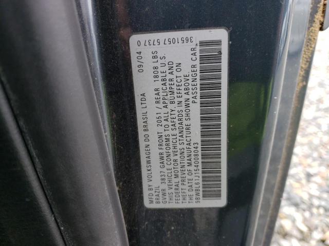 Photo 10 from auction – 2005 VOLKSWAGEN GOLF GL with VIN 9BWBL61J154008043