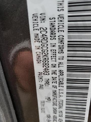 DODGE GRAND CARA 2019 with VIN 2C4RDGCG2KR682403 - Photo from auction