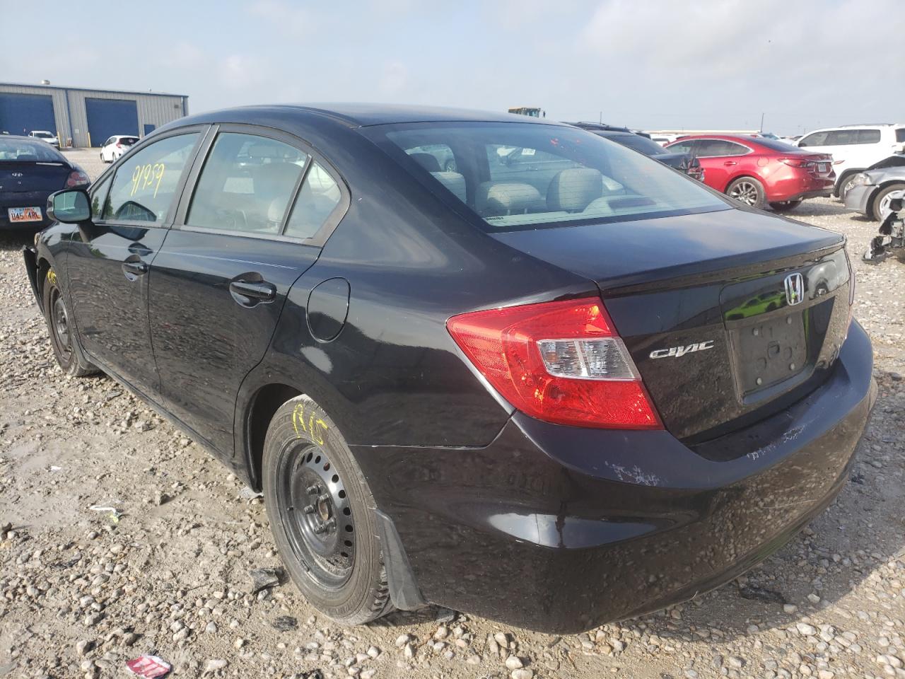 Photo 3 from auction – 2012 HONDA CIVIC LX with VIN 19XFB2F52CE047190