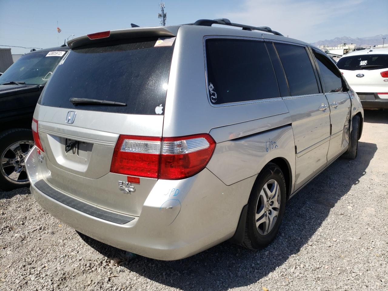 Photo 4 from auction – 2007 HONDA ODYSSEY EX with VIN 5FNRL38617B453158