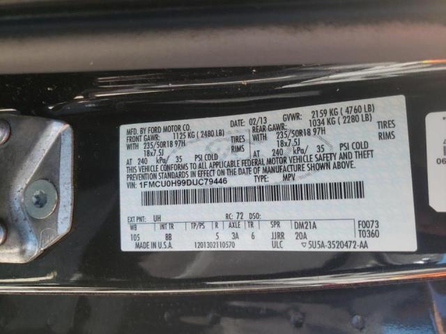 Photo 10 from auction – 2013 FORD ESCAPE SEL with VIN 1FMCU0H99DUC79446