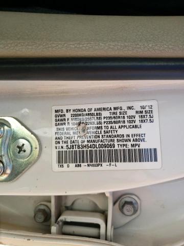 Photo 10 from auction – 2013 ACURA RDX TECHNO with VIN 5J8TB3H54DL009069