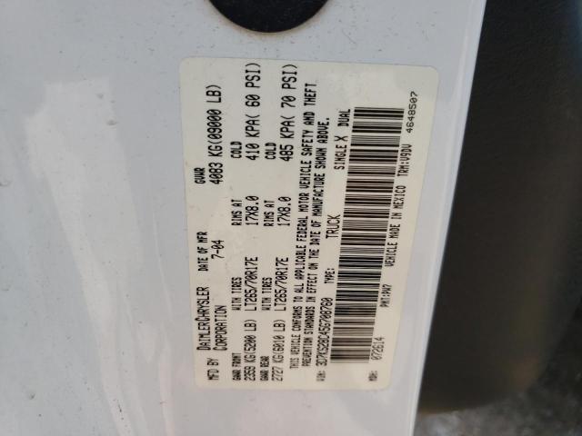 Photo 10 from auction – 2005 DODGE RAM 2500 S with VIN 3D7KS28C45G708760