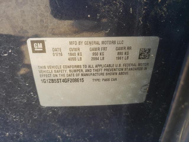 Photo 10 from auction – 2016 CHEVROLET MALIBU LS with VIN 1G1ZB5ST4GF208615