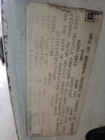 Photo 10 from auction – 1994 GMC SIERRA C15 with VIN 2GTEC19Z0R1539627