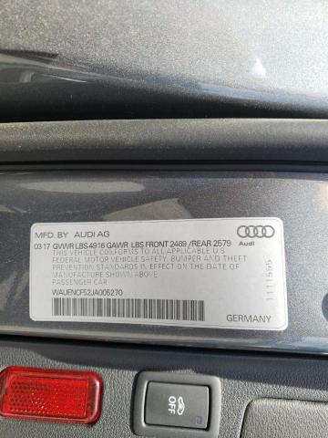 Photo 10 from auction – 2018 AUDI A5 PREMIUM with VIN WAUENCF52JA005270