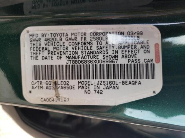 Photo 10 from auction – 1999 LEXUS GS 300 with VIN JT8BD68S6X0069967