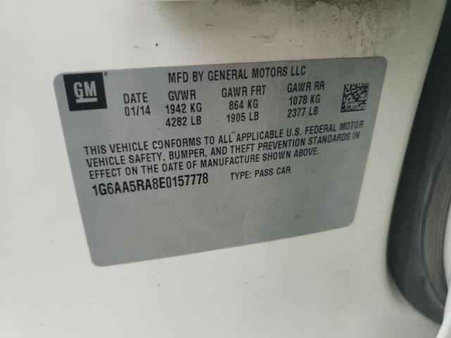 Photo 10 from auction – 2014 CADILLAC ATS with VIN 1G6AA5RA8E0157778