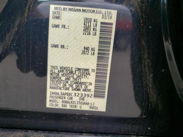 Photo 10 from auction – 2014 NISSAN ALTIMA 2.5 with VIN 1N4AL3AP6EC323392