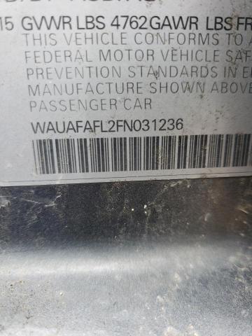 Photo 10 from auction – 2015 AUDI A4 PREMIUM with VIN WAUAFAFL2FN031236