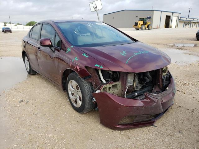 HONDA CIVIC LX 2013 with VIN 2HGFB2F53DH571374 - Photo from auction
