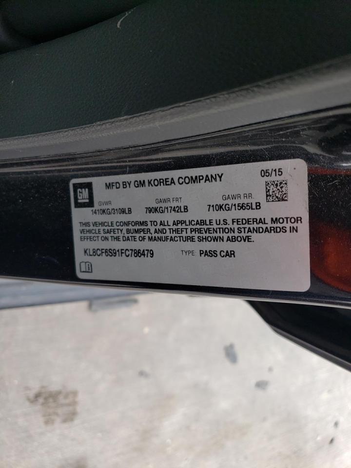 Photo 10 from auction – 2015 CHEVROLET SPARK 2LT with VIN KL8CF6S91FC786479