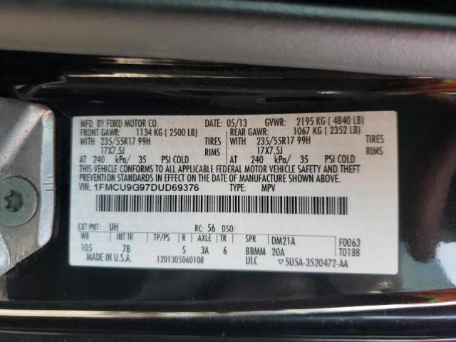 Photo 9 from auction – 2013 FORD ESCAPE SE with VIN 1FMCU9G97DUD69376