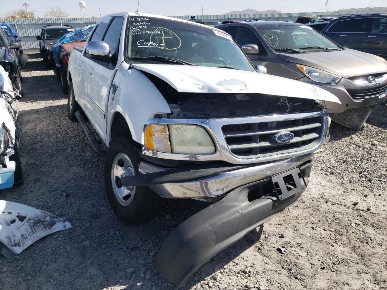 FORD F150 SUPER 2002 with VIN 1FTRW07L72KD88664 - Photo from auction