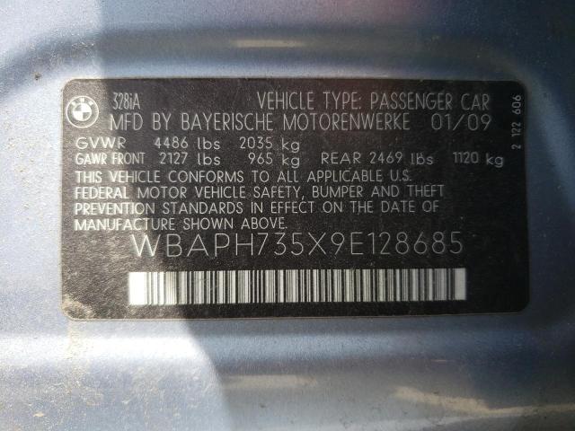 Photo 10 from auction – 2009 BMW 328 I with VIN WBAPH735X9E128685