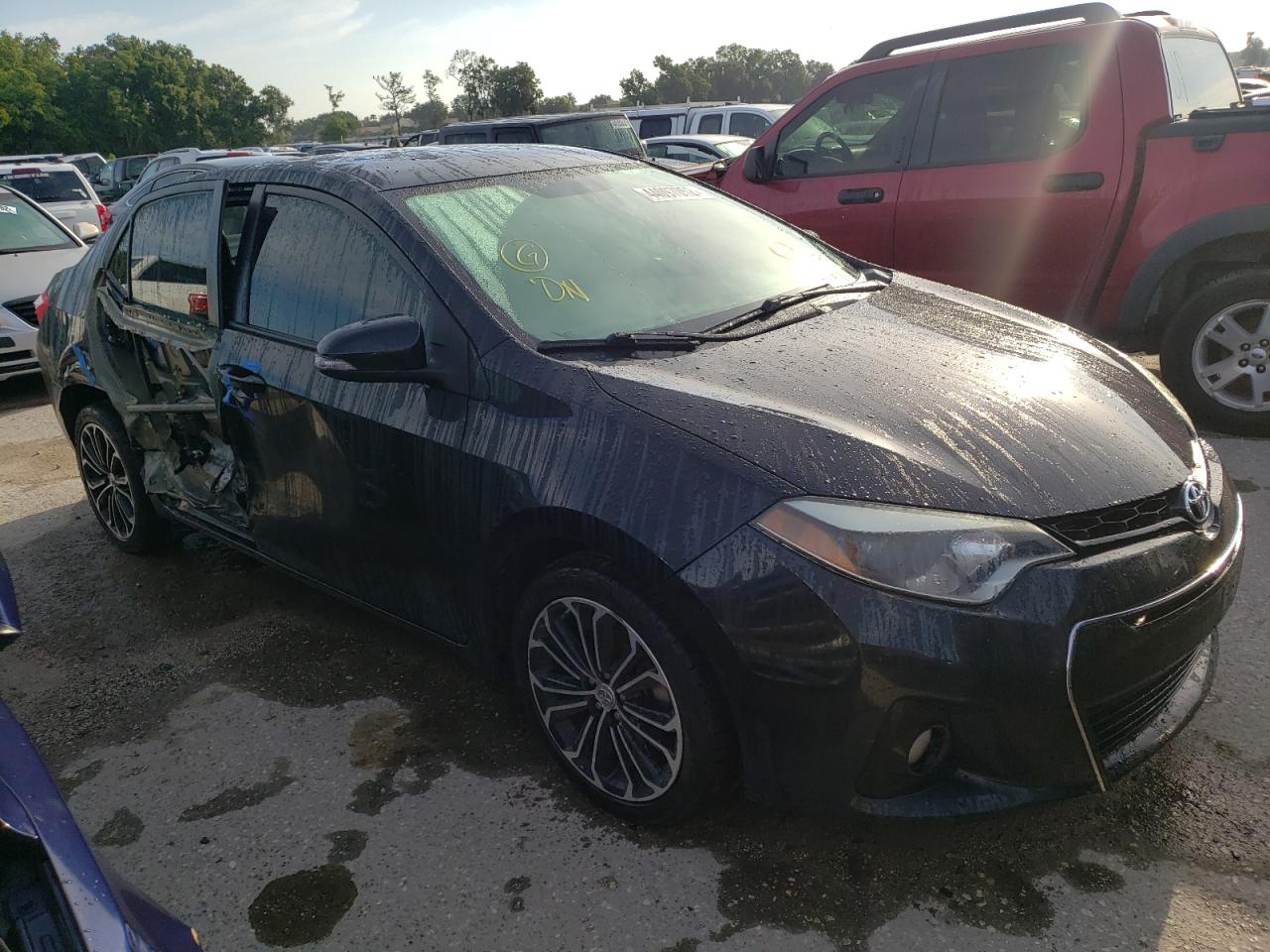 TOYOTA COROLLA L 2014 with VIN 2T1BURHE3EC190763 - Photo from auction