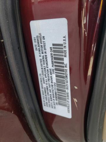 Photo 10 from auction – 2001 SUBARU LEGACY OUT with VIN 4S3BE686017211312