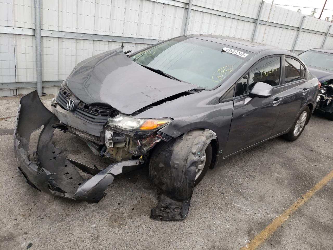 Photo 2 from auction – 2012 HONDA CIVIC EX with VIN 2HGFB2F81CH330261