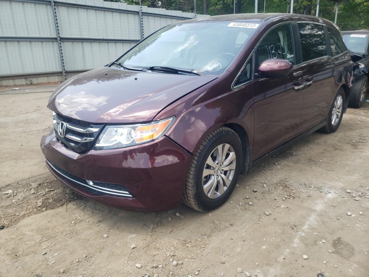 Photo 2 from auction – 2014 HONDA ODYSSEY EX with VIN 5FNRL5H63EB080908