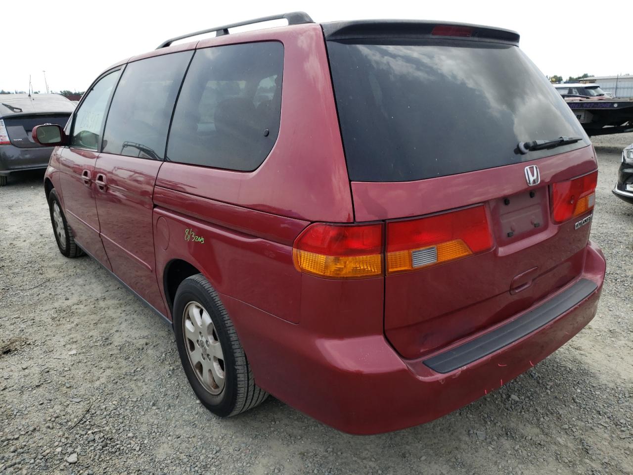 Photo 3 from auction – 2002 HONDA ODYSSEY EX with VIN 2HKRL18052H520385