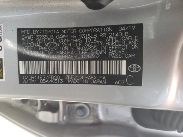 Photo 10 from auction – 2020 TOYOTA COROLLA LE with VIN JTDEPRAE9LJ028362