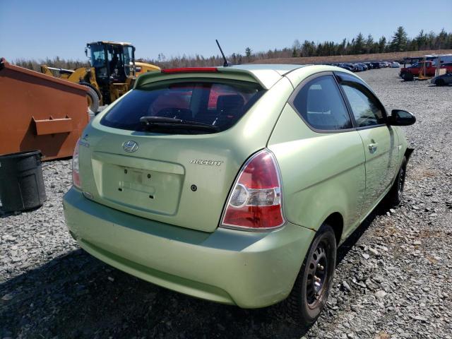 Photo 4 from auction – 2008 HYUNDAI ACCENT BAS with VIN KMHCN35C98U078621