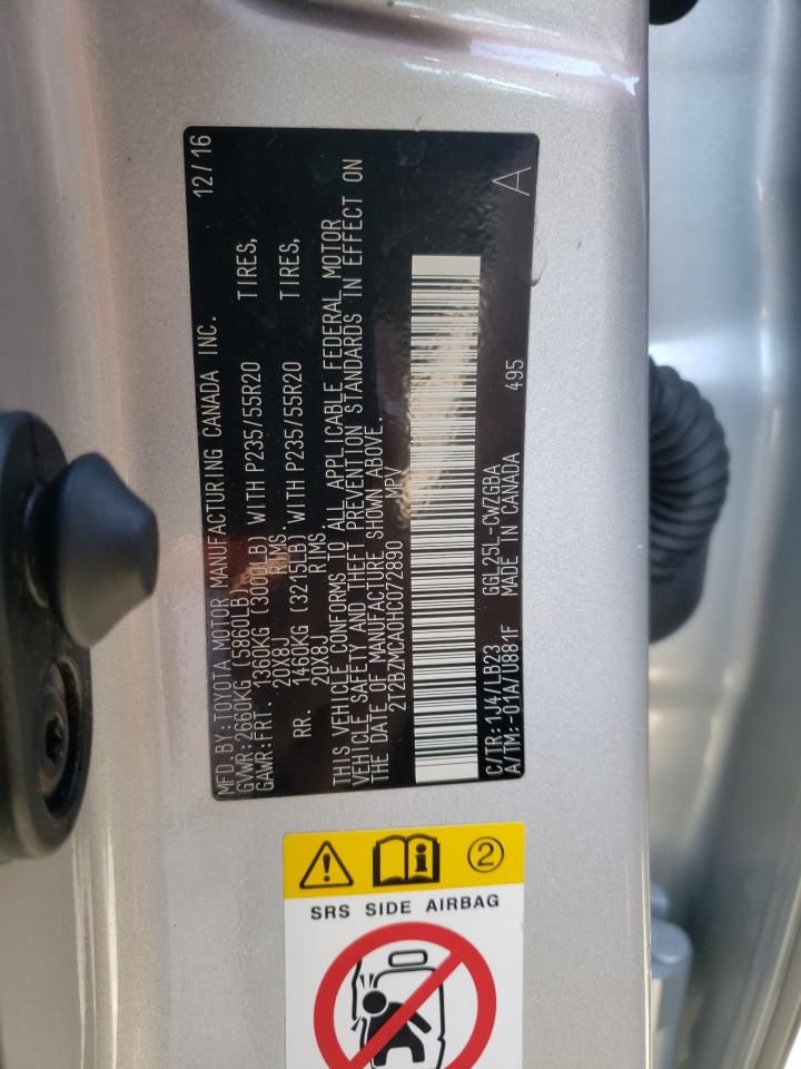 Photo 10 from auction – 2017 LEXUS RX 350 BAS with VIN 2T2BZMCA0HC072890