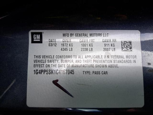 Photo 10 from auction – 2012 BUICK VERANO with VIN 1G4PP5SK1C4167045