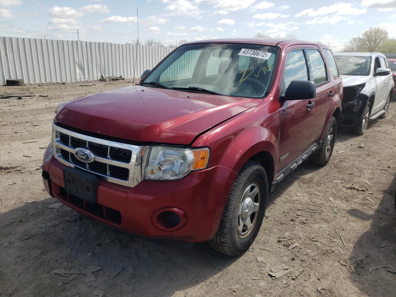 Photo 2 from auction – 2008 FORD ESCAPE XLS with VIN 1FMCU02Z88KC66780