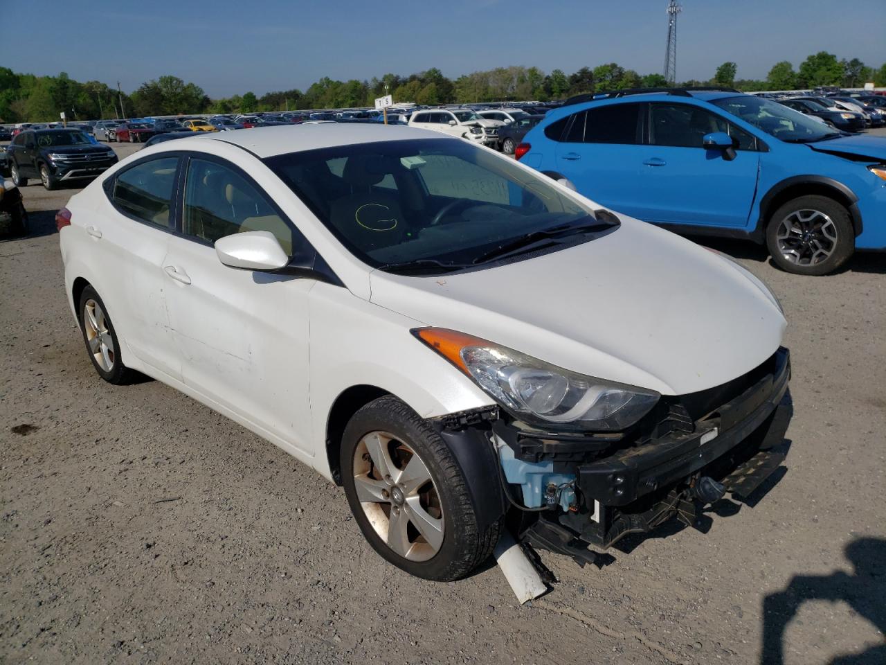 HYUNDAI ELANTRA GL 2012 with VIN 5NPDH4AEXCH063772 - Photo from auction