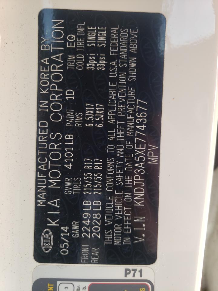 Снимка 10 от търг – 2014 KIA SOUL + с VIN KNDJP3A5XE7743677