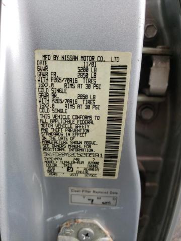 Photo 10 from auction – 2002 NISSAN XTERRA with VIN 5N1ED28Y62C528591