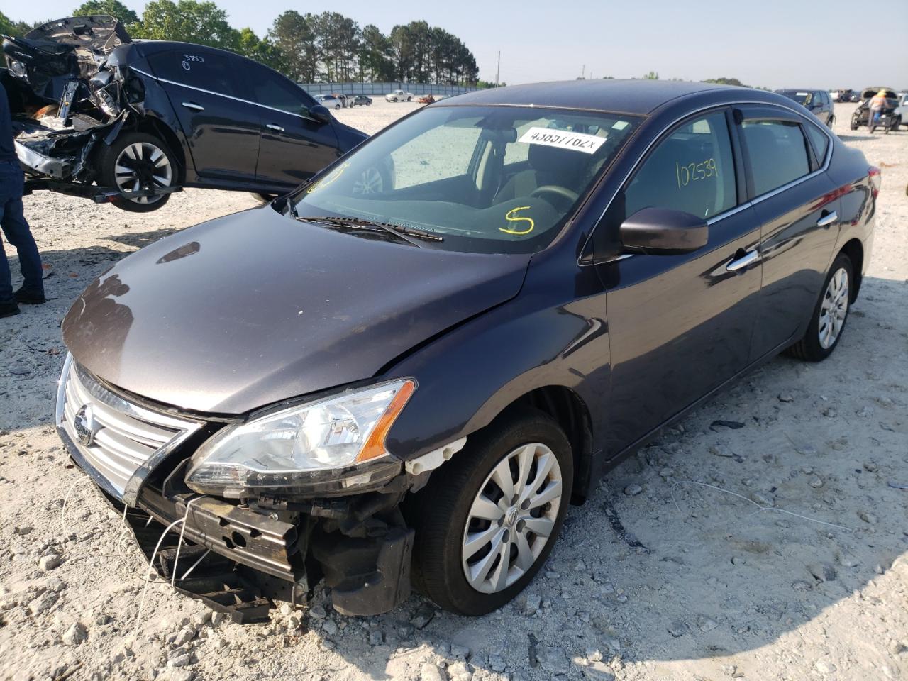 Photo 2 from auction – 2015 NISSAN SENTRA S with VIN 3N1AB7AP1FL696613