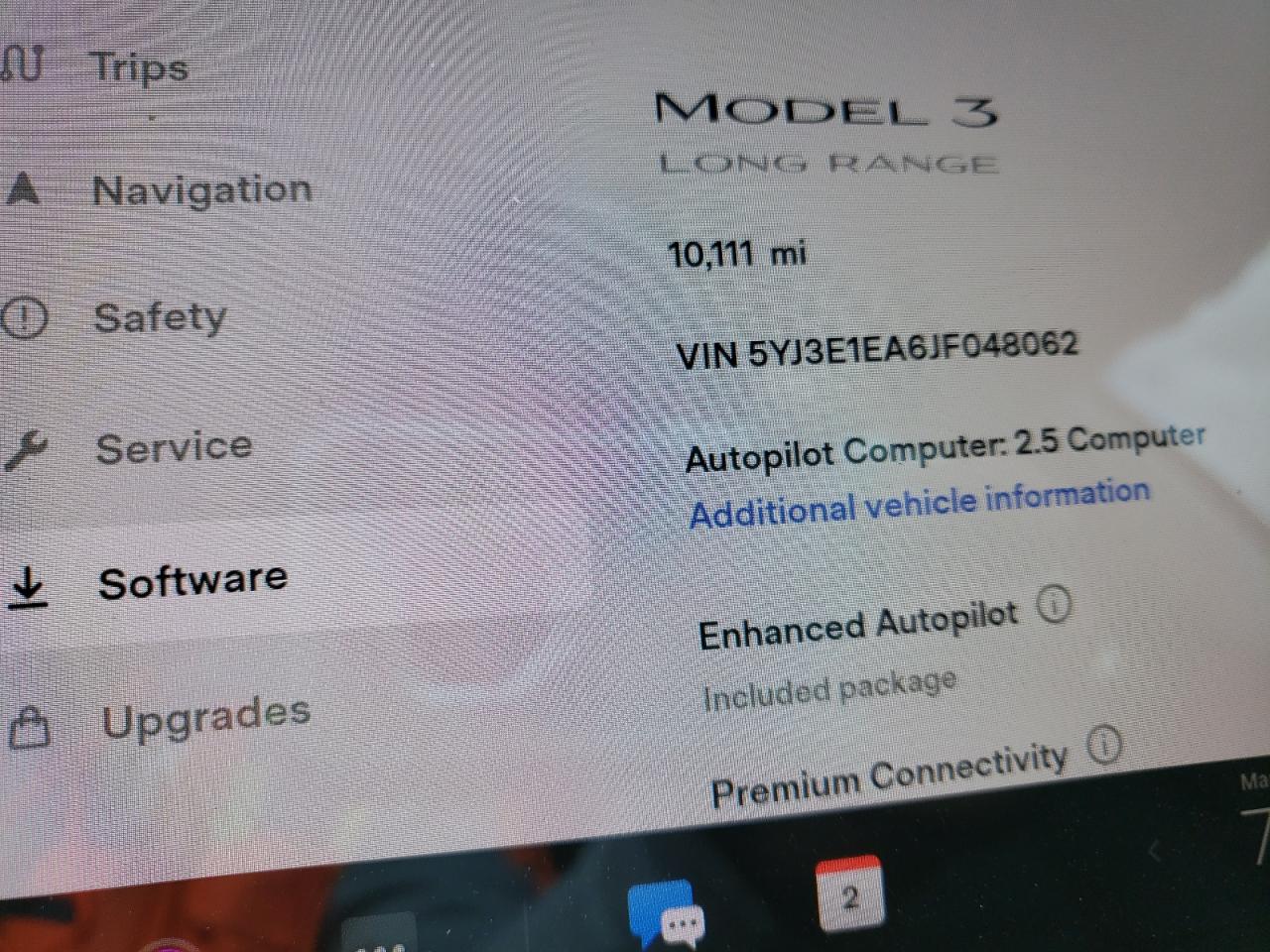 Photo 8 from auction – 2018 TESLA MODEL 3 with VIN 5YJ3E1EA6JF048062