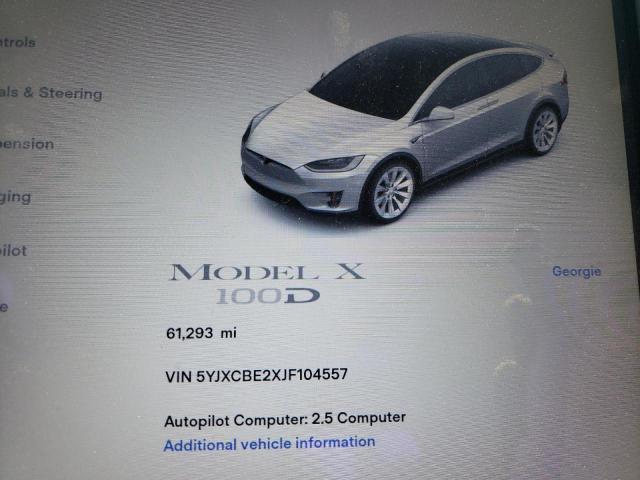 Photo 8 from auction – 2018 TESLA MODEL X with VIN 5YJXCBE2XJF104557