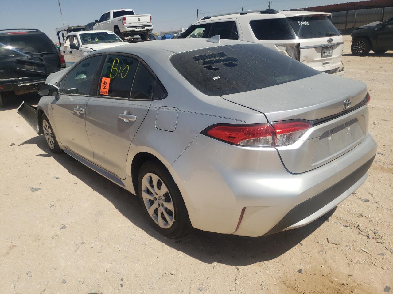 Photo 3 from auction – 2021 TOYOTA COROLLA LE with VIN JTDEPMAE2MJ161341