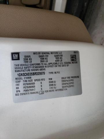 Photo 10 from auction – 2011 CHEVROLET SUBURBAN C with VIN 1GNSCKE05BR329979
