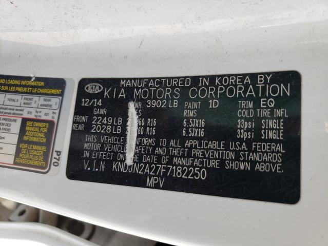 Photo 10 from auction – 2015 KIA SOUL with VIN KNDJN2A27F7182250