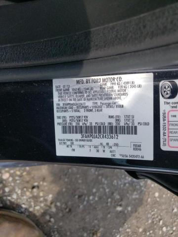 Photo 10 from auction – 2012 FORD FUSION SEL with VIN 3FAHP0JA2CR433612